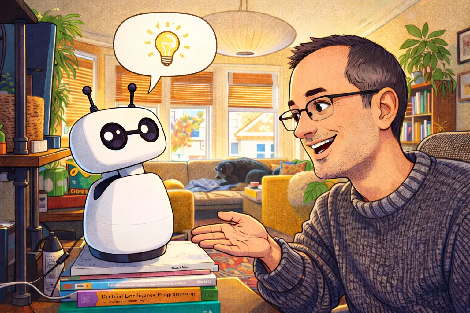 Sparky starts a chat